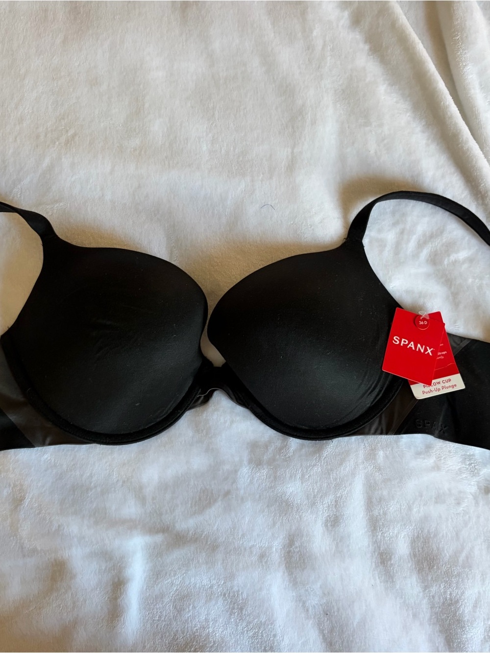 Spanx Smooth Molded Pillow Cup Push-up Bra in Black